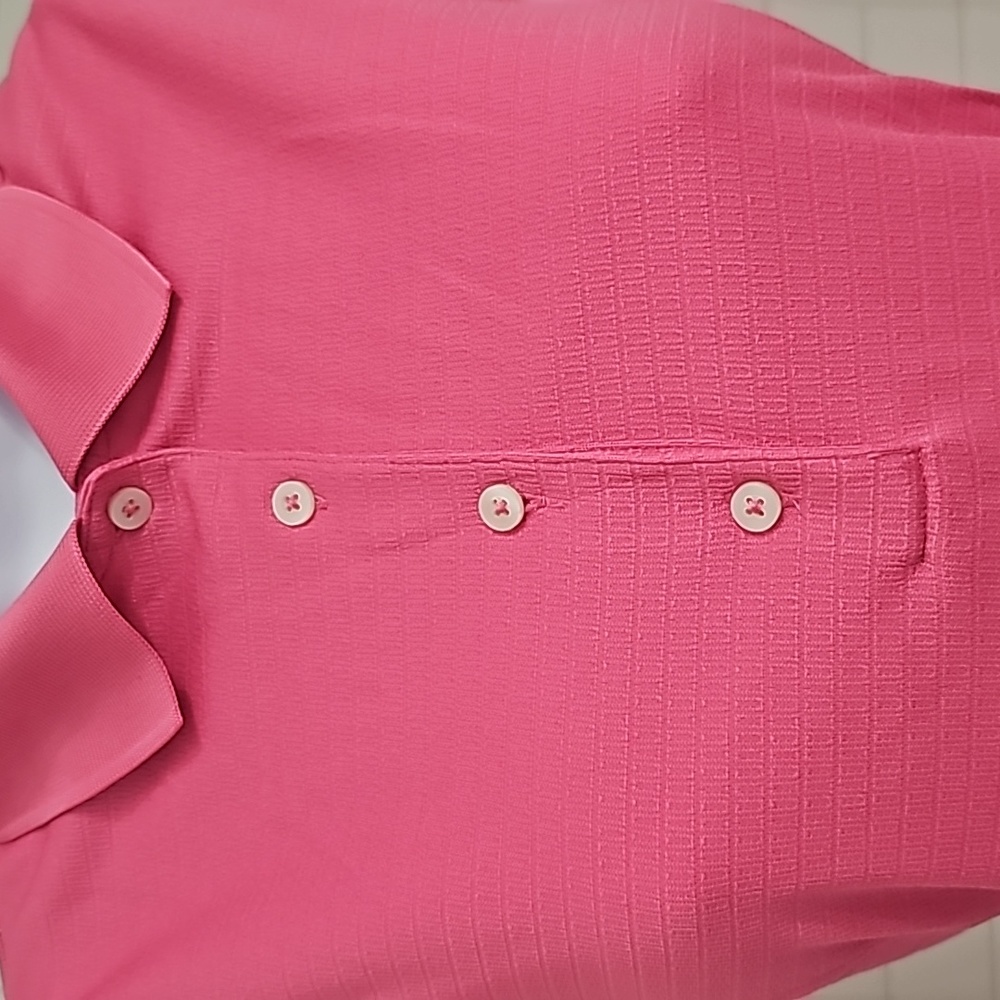 Adidas ClimateCool Sleeveless Button up Pink Top Size M - Picture 2 of 8